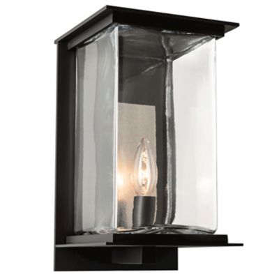 Hubbardton Forge Kingston Outdoor Wall Sconce - Color: Black - Size: Medium