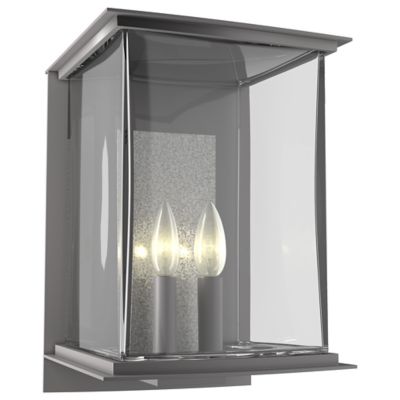 Hubbardton Forge Kingston Outdoor Wall Sconce - Color: Silver - Size: Large