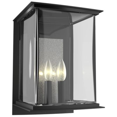 Hubbardton Forge Kingston Outdoor Wall Sconce - Color: Grey - Size: Large -