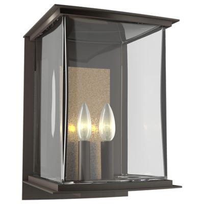 Hubbardton Forge Kingston Outdoor Wall Sconce - Color: Bronze - Size: Large