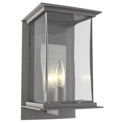 Hubbardton Forge Kingston Outdoor Wall Sconce - Color: Silver - Size: Mediu