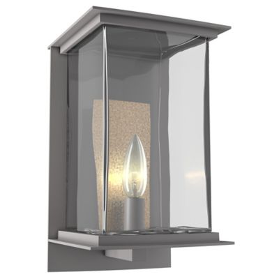 Hubbardton Forge Kingston Outdoor Wall Sconce - Color: Silver - Size: Mediu