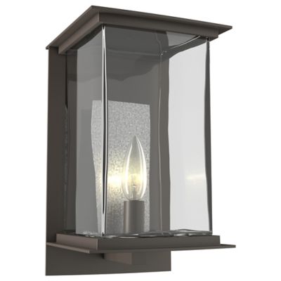 Hubbardton Forge Kingston Outdoor Wall Sconce - Color: Grey - Size: Medium 