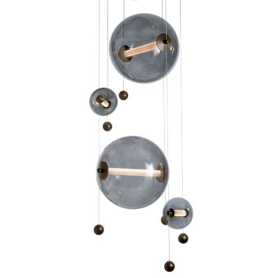 HBF2250665 Hubbardton Forge Abacus Round LED Multi-Light Pend sku HBF2250665