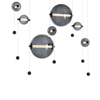 Hubbardton Forge Abacus Double LED Linear Chandelier - Color: Matte - Size: