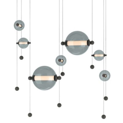 Hubbardton Forge Abacus Double LED Linear Chandelier - Color: Polished - Si