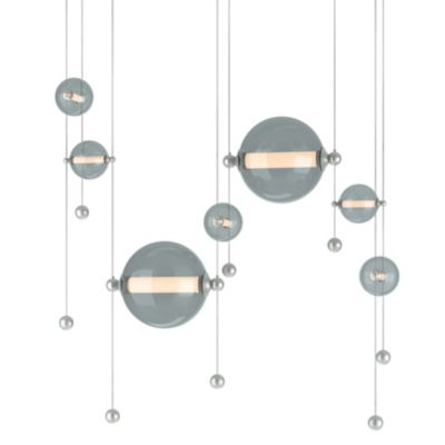 Hubbardton Forge Abacus Double LED Linear Chandelier - Color: Polished - Si