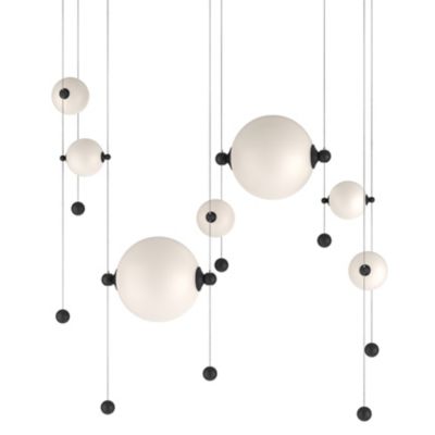 Hubbardton Forge Abacus Double LED Linear Chandelier - Color: Matte - Size: