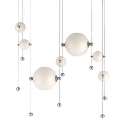 Hubbardton Forge Abacus Double LED Linear Chandelier - Color: Polished - Si