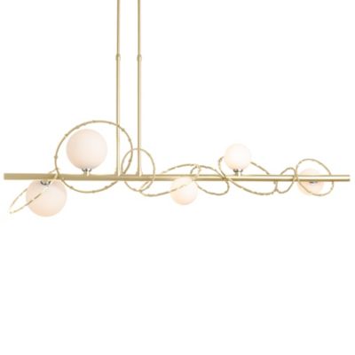 Hubbardton Forge Olympus Linear Chandelier Light - Color: Polished - Size: 