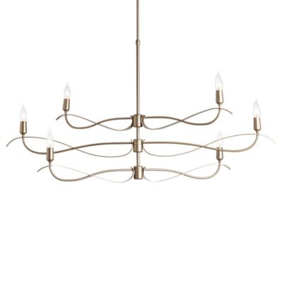 Hubbardton Forge Willow 3-Tier Chandelier - Color: Gold - Size: Small - 136