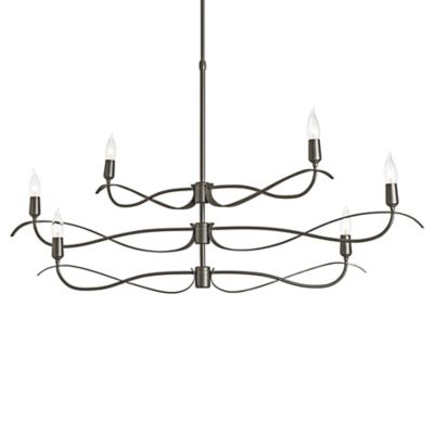 Hubbardton Forge Willow 3-Tier Chandelier - Color: Bronze - Size: Small - 1