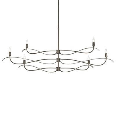 Hubbardton Forge Willow 3-Tier Chandelier - Color: Bronze - Size: Large - 1