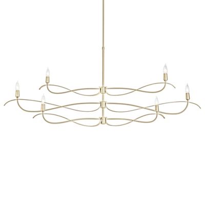 Hubbardton Forge Willow 3-Tier Chandelier - Color: Brass - Size: Large - 13