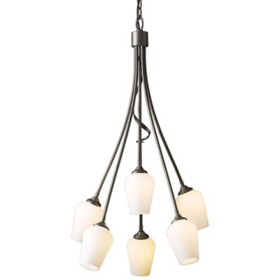 Hubbardton Forge Flora Multi-Light Pendant Light - Color: Glossy - Size: 6 