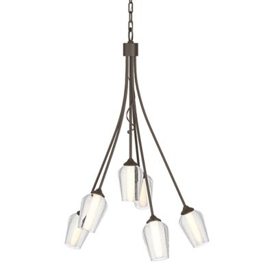 Hubbardton Forge Flora Multi-Light Pendant Light - Color: Glossy - Size: 6 