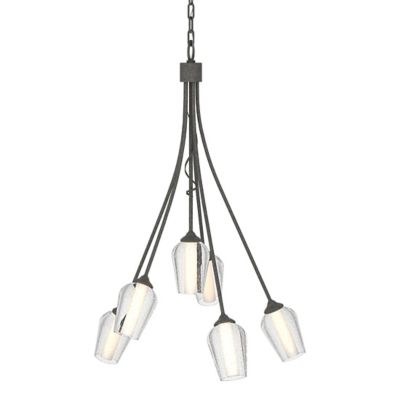 Hubbardton Forge Flora Multi-Light Pendant Light - Color: Glossy - Size: 6 