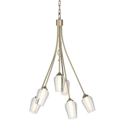 Hubbardton Forge Flora Multi-Light Pendant Light - Color: Glossy - Size: 6 