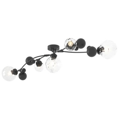 Hubbardton Forge Sprig Semi-Flushmount Light - Color: Black - Size: 5 light