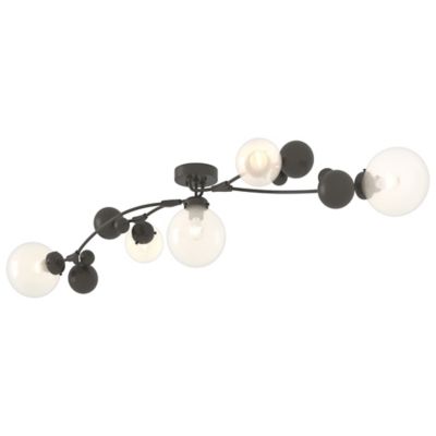 Hubbardton Forge Sprig Semi-Flushmount Light - Color: Grey - Size: 5 light 