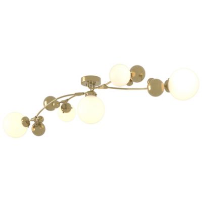 Hubbardton Forge Sprig Semi-Flushmount Light - Color: Brass - Size: 5 light