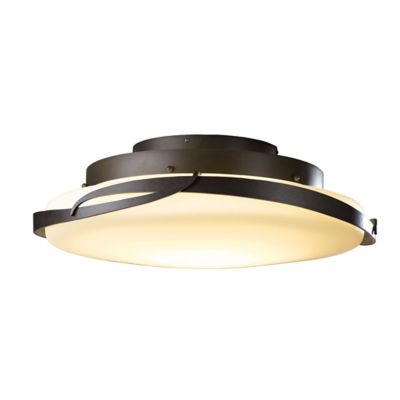 Hubbardton Forge Flora LED Flushmount Light - Color: Bronze - Size: 1 light