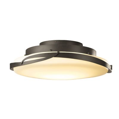 Hubbardton Forge Flora LED Flushmount Light - Color: Grey - Size: 1 light -