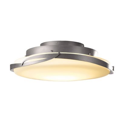 Hubbardton Forge Flora LED Flushmount Light - Color: Grey - Size: 1 light -