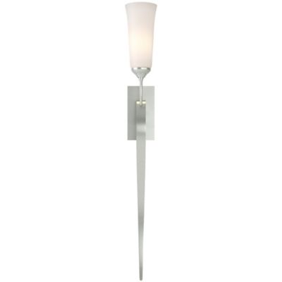 Hubbardton Forge Sweeping Taper Wall Sconce - Color: Silver - Size: Large -