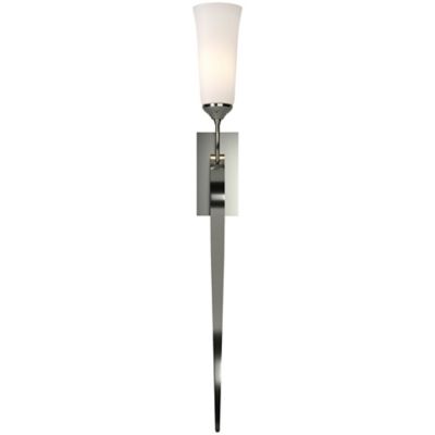 Hubbardton Forge Sweeping Taper Wall Sconce - Color: Silver - Size: Large -