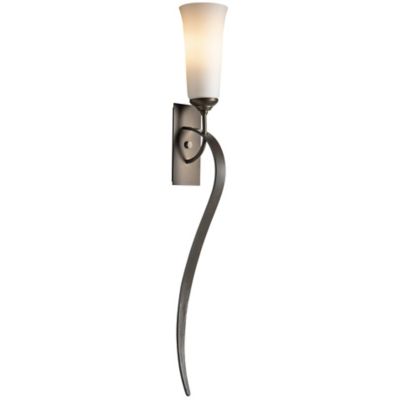 Hubbardton Forge Sweeping Taper Wall Sconce - Color: Grey - Size: Large - 2