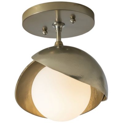 Hubbardton Forge Brooklyn 1-Light Double Shade Semi-Flushmount Light - Colo