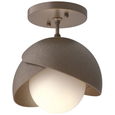 Hubbardton Forge Brooklyn 1-Light Double Shade Semi-Flushmount Light - Colo