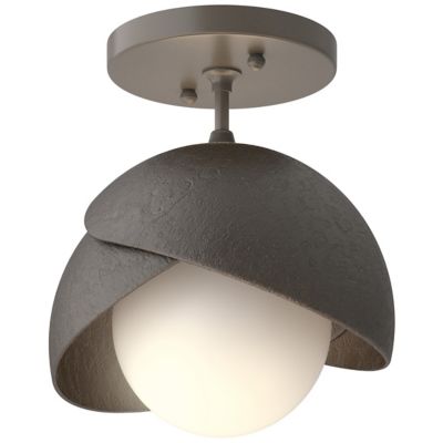 Hubbardton Forge Brooklyn 1-Light Double Shade Semi-Flushmount Light - Colo