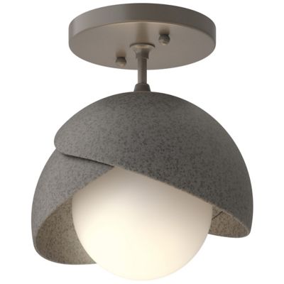 Hubbardton Forge Brooklyn 1-Light Double Shade Semi-Flushmount Light - Colo