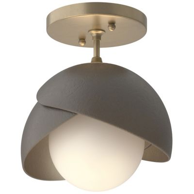 Hubbardton Forge Brooklyn 1-Light Double Shade Semi-Flushmount Light - Colo