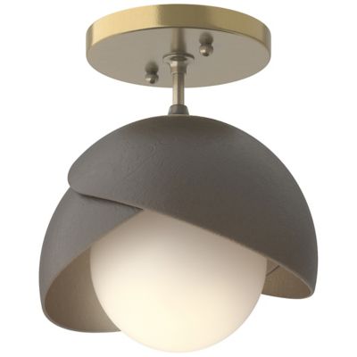 Hubbardton Forge Brooklyn 1-Light Double Shade Semi-Flushmount Light - Colo