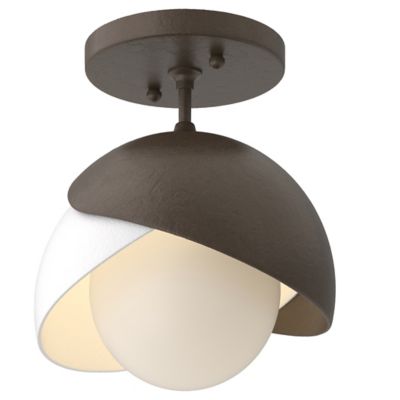 Hubbardton Forge Brooklyn 1-Light Double Shade Semi-Flushmount Light - Colo