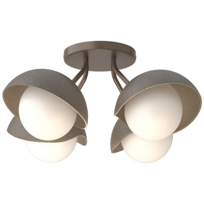 Hubbardton Forge Brooklyn 4-Light Single Shade Semi-Flushmount Light - Colo