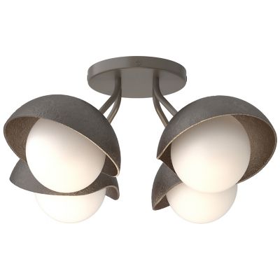 Hubbardton Forge Brooklyn 4-Light Single Shade Semi-Flushmount Light - Colo