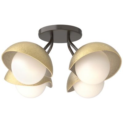 Hubbardton Forge Brooklyn 4-Light Single Shade Semi-Flushmount Light - Colo