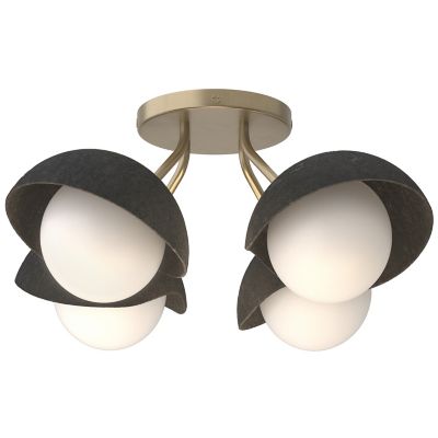 Hubbardton Forge Brooklyn 4-Light Single Shade Semi-Flushmount Light - Colo