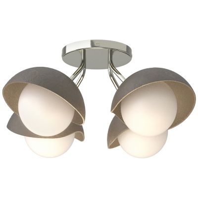 Hubbardton Forge Brooklyn 4-Light Single Shade Semi-Flushmount Light - Colo