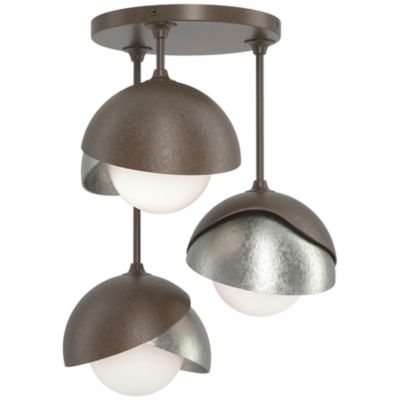 HBF2293699 Hubbardton Forge Brooklyn 3-Light Double Shade Sem sku HBF2293699