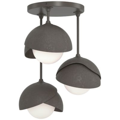 HBF2266753 Hubbardton Forge Brooklyn 3-Light Double Shade Sem sku HBF2266753