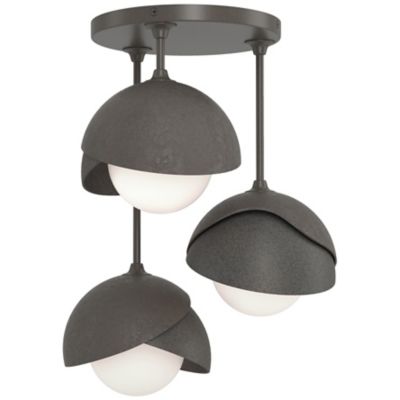 HBF2293677 Hubbardton Forge Brooklyn 3-Light Double Shade Sem sku HBF2293677