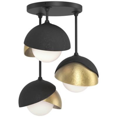 HBF2293673 Hubbardton Forge Brooklyn 3-Light Double Shade Sem sku HBF2293673