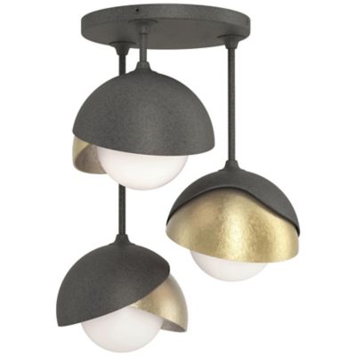 HBF2293689 Hubbardton Forge Brooklyn 3-Light Double Shade Sem sku HBF2293689