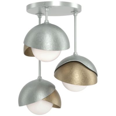 HBF2293707 Hubbardton Forge Brooklyn 3-Light Double Shade Sem sku HBF2293707