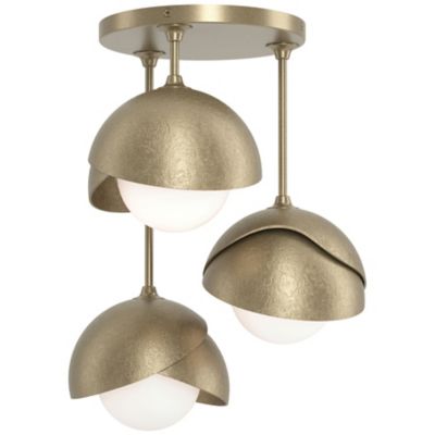 Hubbardton Forge Brooklyn 3-Light Double Shade Semi-Flushmount Light - Colo